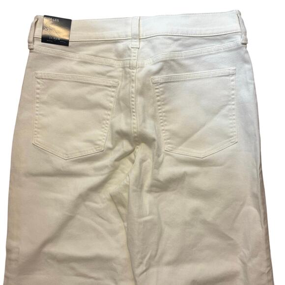 NWT J.Crew Wide Leg Crop Jean In All Day Stretch White Size 29 - Picture 8 of 8